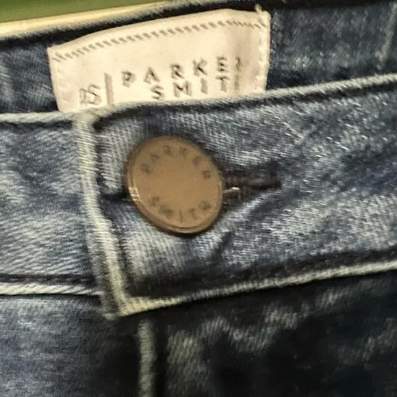 NWT $189 PARKER SMITH | Whiskered Faded Split Calf Jeans - Picture 5 of 16